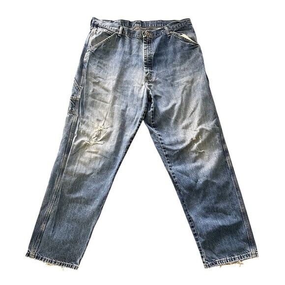 Wrangler Carpenter Jeans Mens Workwear Utility Relaxed Fit Denim Pants 36 X 32 - Picture 1 of 11